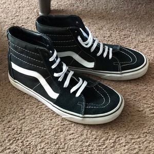 High top black vans